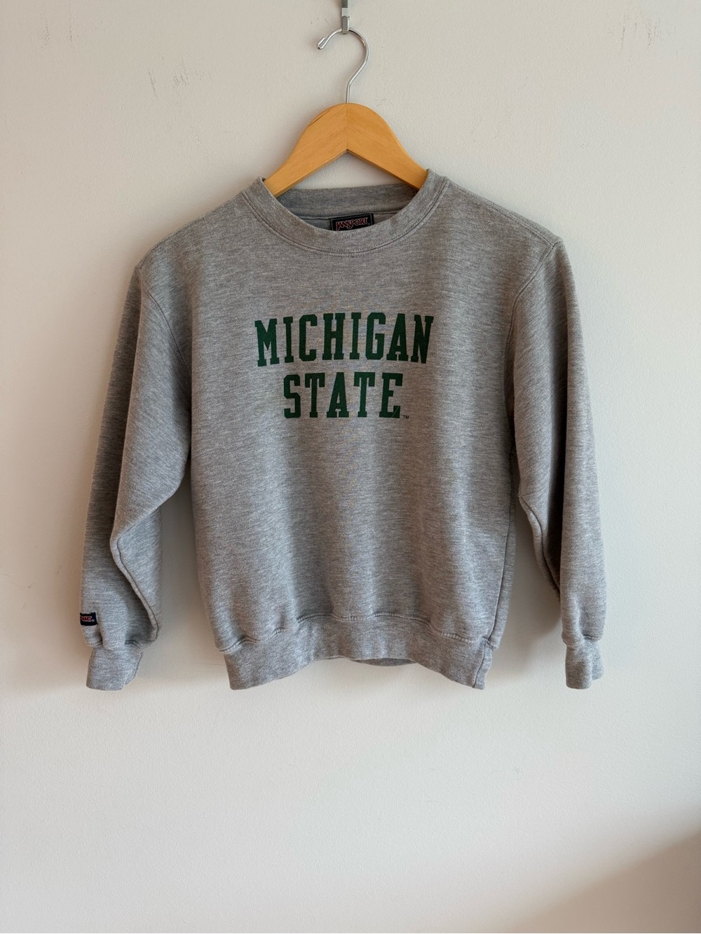 JanSport Michigan State Spartans Youth Medium Gray Crewneck Sweatshirt Kids